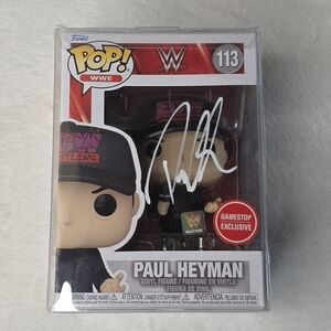Funko WWE Exclusive Pop Figure Paul Heyman Autographed Signed